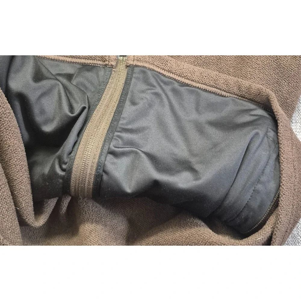 Patagonia men's Pique Knit fleece Jacket brown Full Zip Outdoors Size M 25780